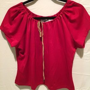 Red Dressy Kathy Ireland Blouse
